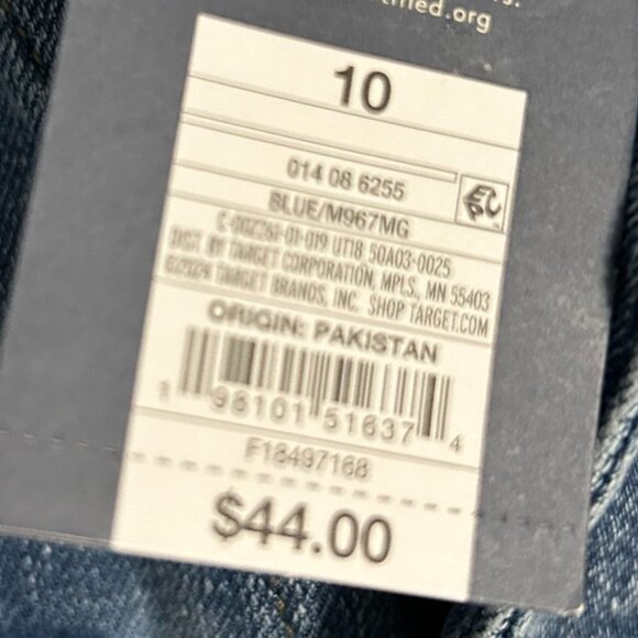 NWT Universal Thread Utility Baggy Denim Jumpsuit Women's Size 10 - Picture 12 of 14